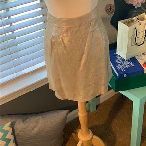 J Crew Collection Gold Skirt